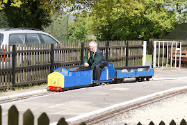 Dave B driving Bob's loco