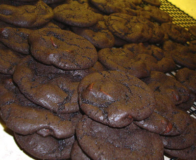  recipe #1 ~ never too much chocolate double chocolate chip cookies!