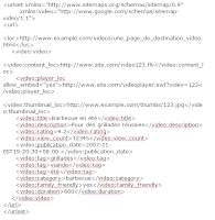 Exemple de codage video pour referencer vos video sur les moteurs de recherche dont google : universal search