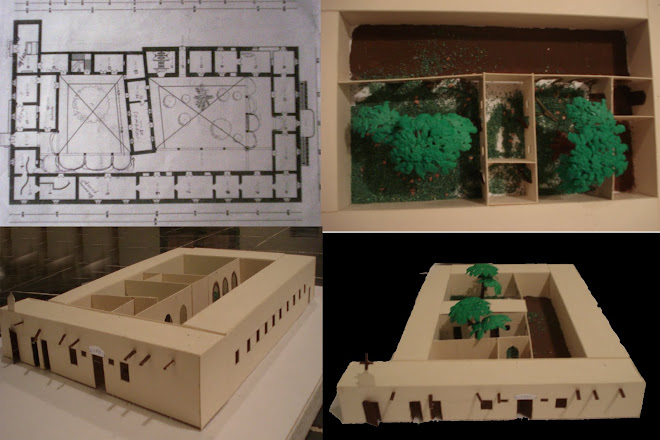 Plano y maqueta de la Hacienda de la Loma