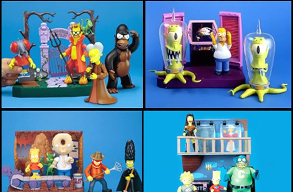 THE SIMPSONS Figuras de Los Simpson Playsets Halloween
