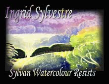 Ingrid Sylvestre Watercolour Resist Paintings