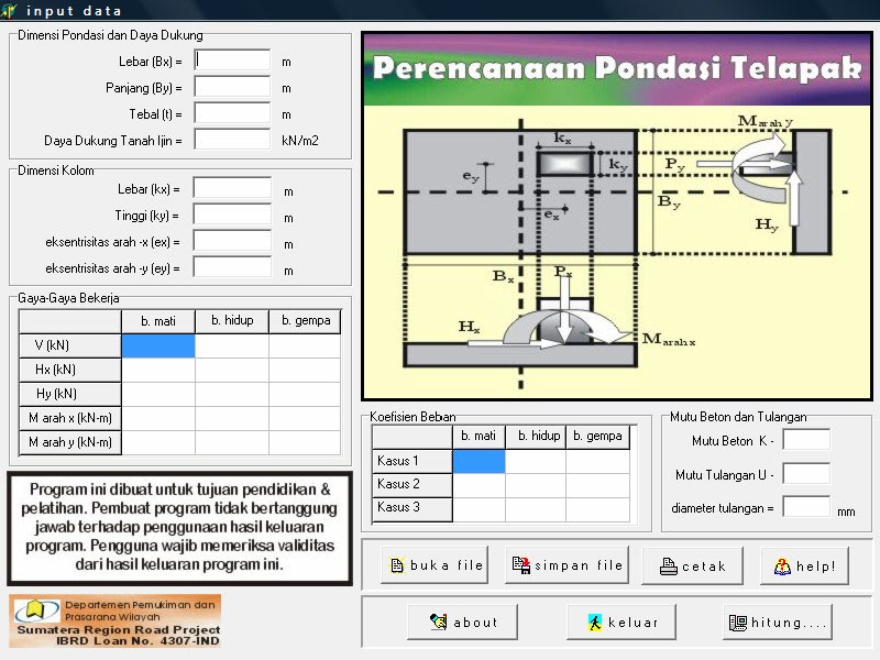 pangondian PERENCANAAN PONDASI TELAPAK