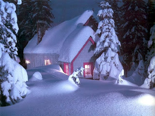 christmas snow house pictures
