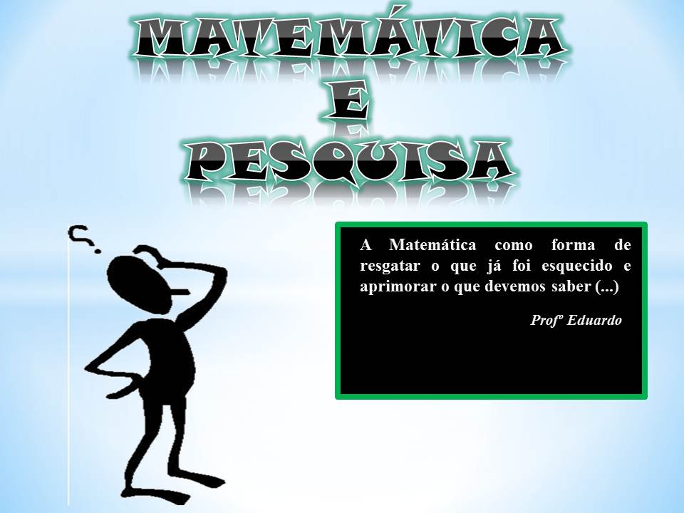 Matemática e Pesquisa