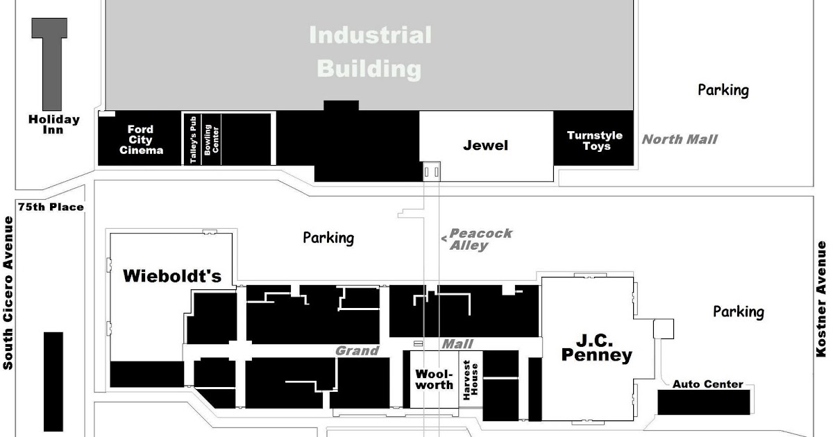 Beautiful Downtown Burbank (Illinois) Ford City Redux