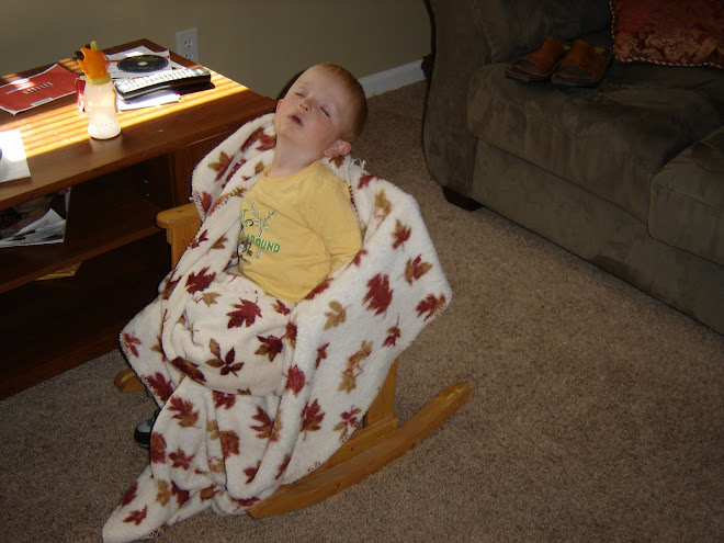 Hayden in his new rocking chair