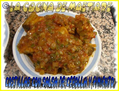 Costillas con salsa de cebolla y pimiento Costilla+con+salsa+de+cebolla+y+pimiento