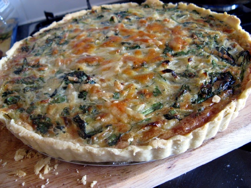 Hollow Legs Onion, Anchovy & Spinach Quiche