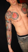 Alien Tattoo Sleeve mark lonsdale tattoo alien avp sleeve in progress