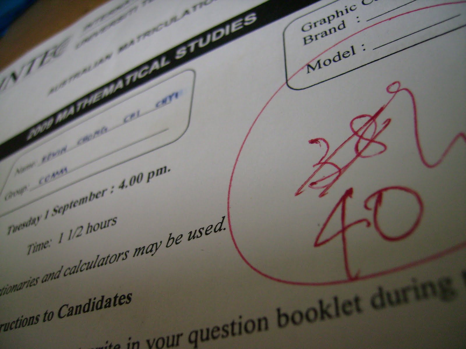 What is the highest score on the cma exam picture