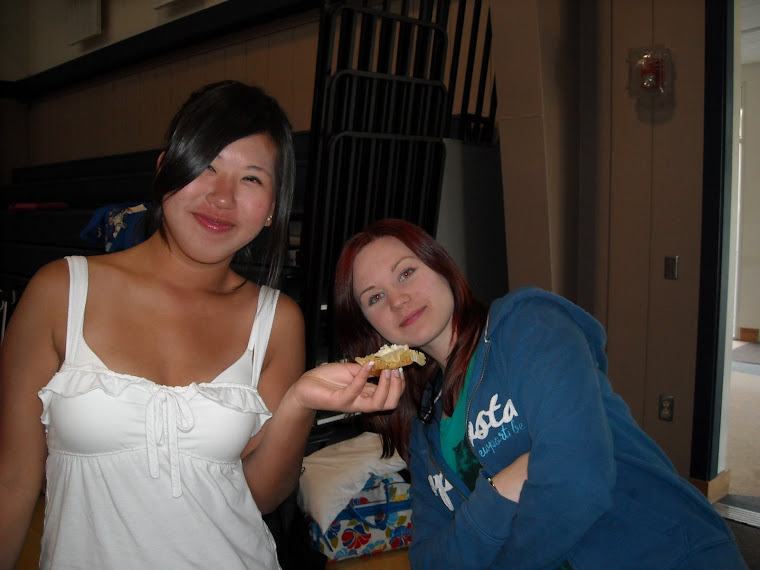 Right) girl from finland (left) girl from tailand