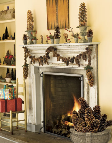 Fireplace Mantle Decor for the Holidays