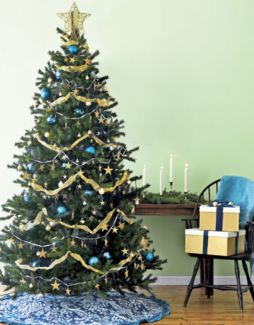 Living Room on Inspire Bohemia  Traditional Christmas Trees