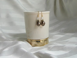 Swarovski crystal and bronze pearl earrings