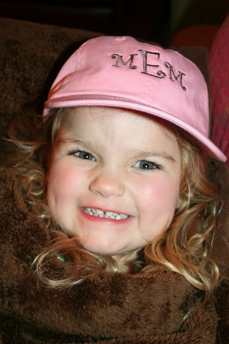 Monogrammed baseball hat toddler through adult sizes