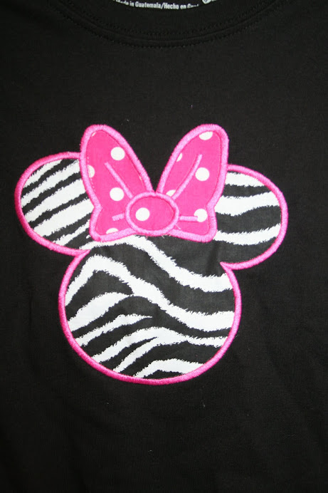 Front of minnie shirt