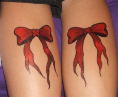 bow tattoo designs. Bow Tattoo Ideas » left side