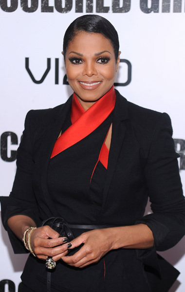 Janet Jackson is giving me pure hotness in her black and red Haider Ackerman 