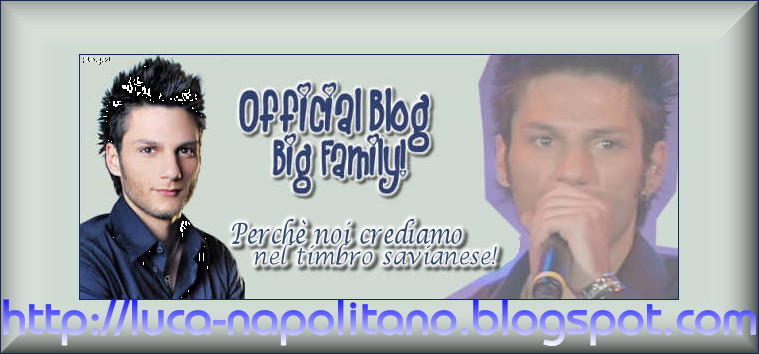 {LUCA NAPOLITANO-OFFICIAL BLOG- Siamo in contatto con Luca e Giuliano Napolitano-