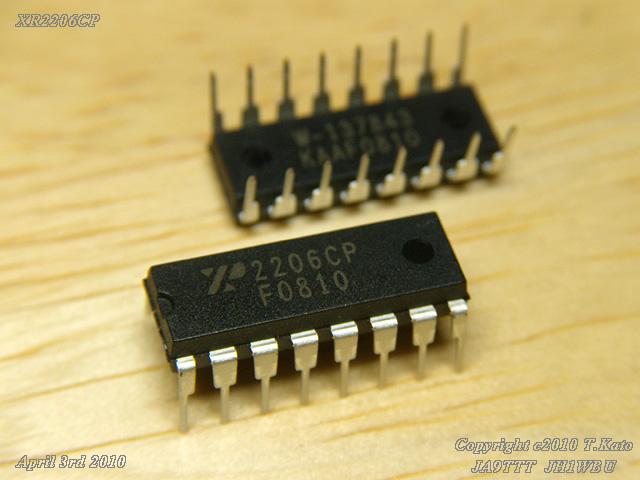 Radio Experimenter's Blog: 【部品】XR2206CP Function Gen.