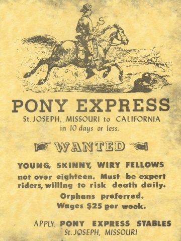 Pony Express - 1860