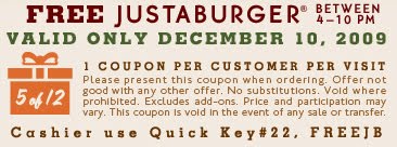 Dec. 10, 2009 - Whataburger Free Justaburger