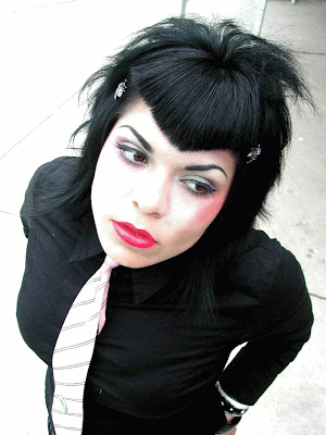 New Emo Hairstyle-Haircuts: Emo. Emo makeup shows the combination of the 