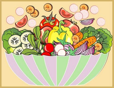 Coloring Pages Vegetables. Vegetables Salad * Coloring
