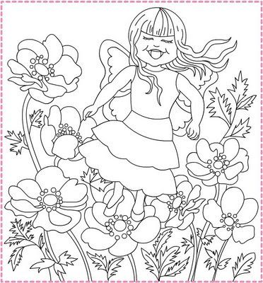 Spring Coloring Pages on Free Coloring Pages  Fairy Spring   Coloring Page