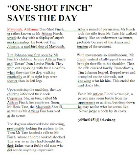 To kill a mockingbird newspaper