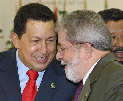 Será "Zelaya" o grande culpado pelo apagão de 10/11/09 ??? Lula+e+Chavez,+Ilha+Margarita,+foto+Ricardo+Stuckert-PR