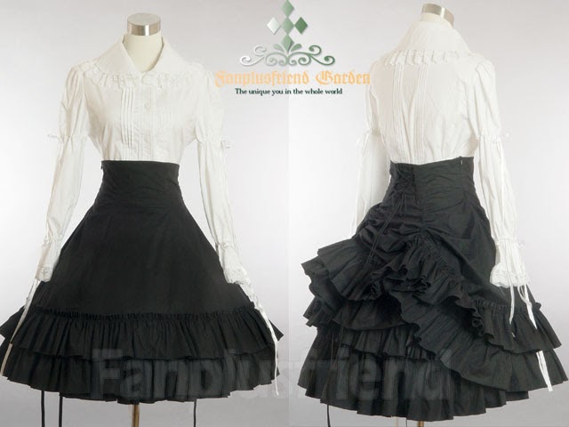 Gotiskas drbes Black+bustle+skirt