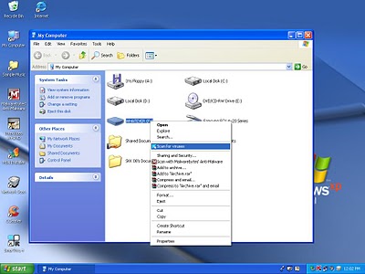 How to scan pendrive