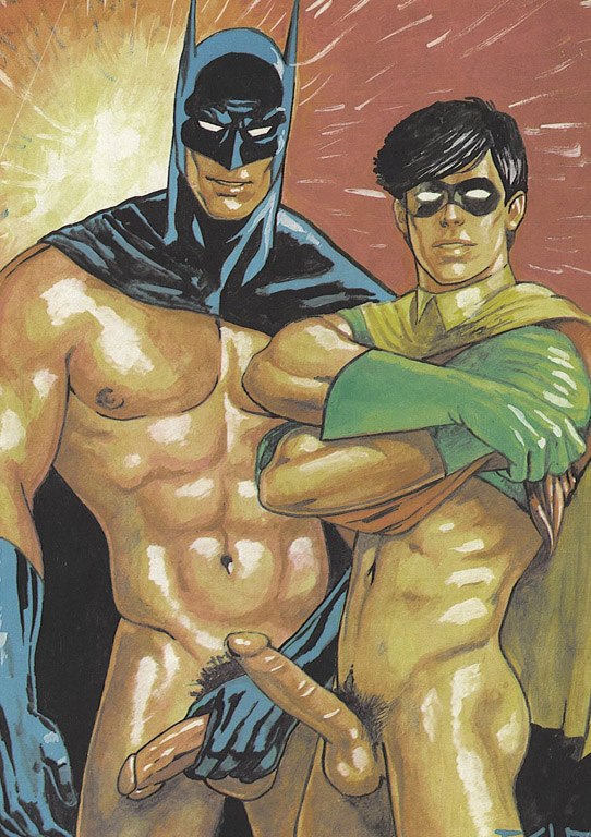 Batman and robin naked