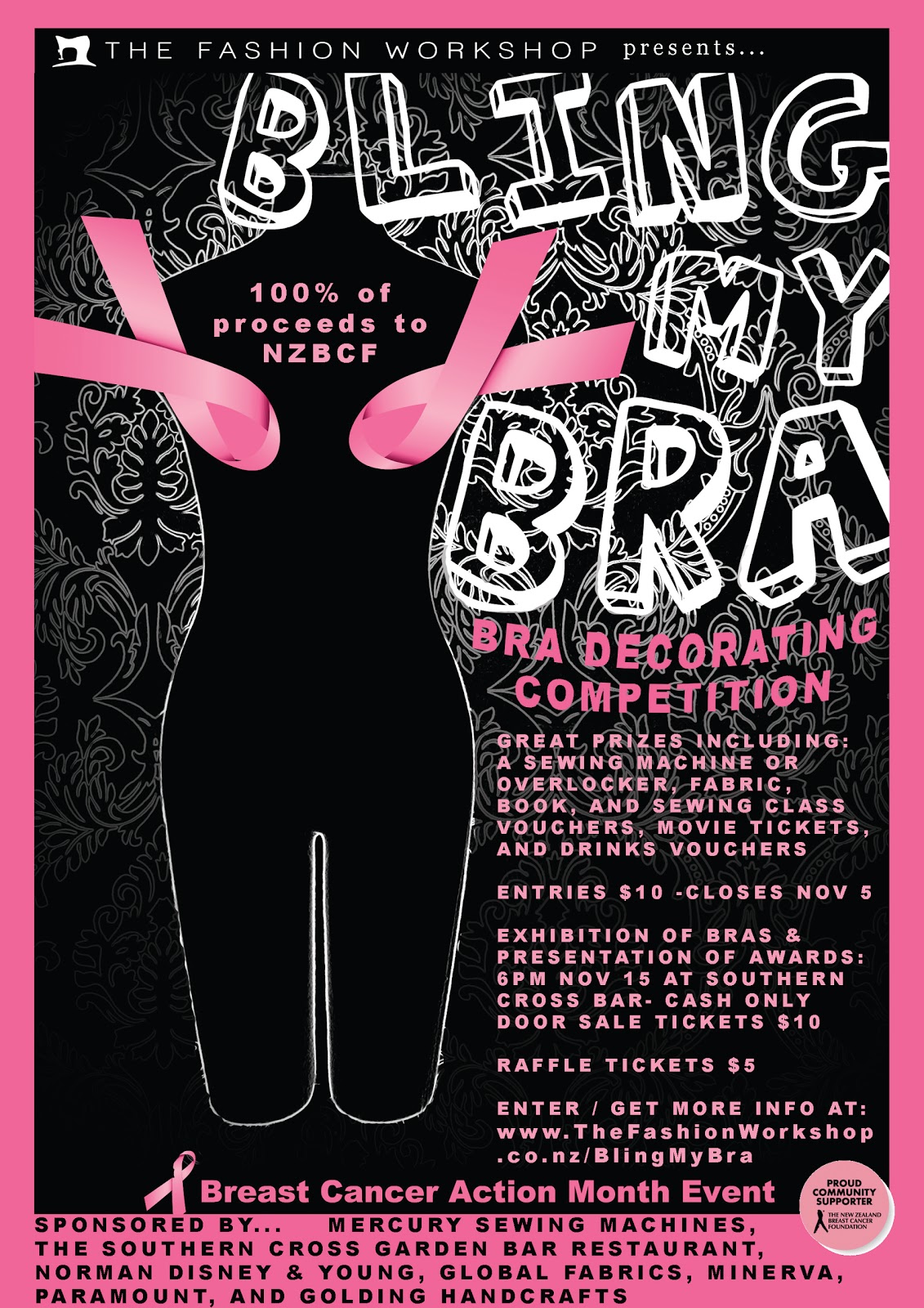 BLING MY BRA Competition & Exhibition for Breast Cancer Action Month