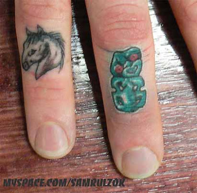 The traditional Irish ring is widely known. You can get a detailed Claddagh tattoo done on your cool ring finger tattoo