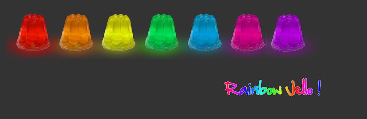 we are jellos, rainbow jello