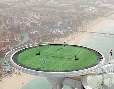 The Tennis Court at the Burj dubai hotel tennis court. The Tennis Court at the Burj