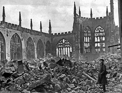 coventry cathedral britain war wwii 1940 ww2 blitz damage strasbourg bombing during ii before interior germany today ruins 1941