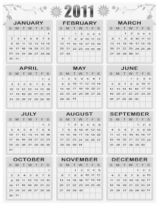 2011 Year Calendar Printable on High Resolution Printable Calendar 2011 Free Download