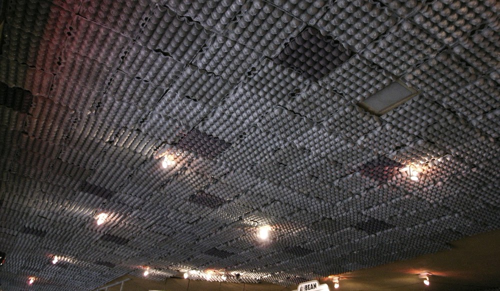 Unofficial Taos Egg carton ceiling, Taos