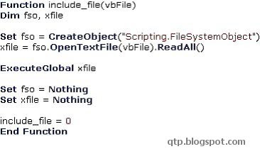 How to write functions in qtp