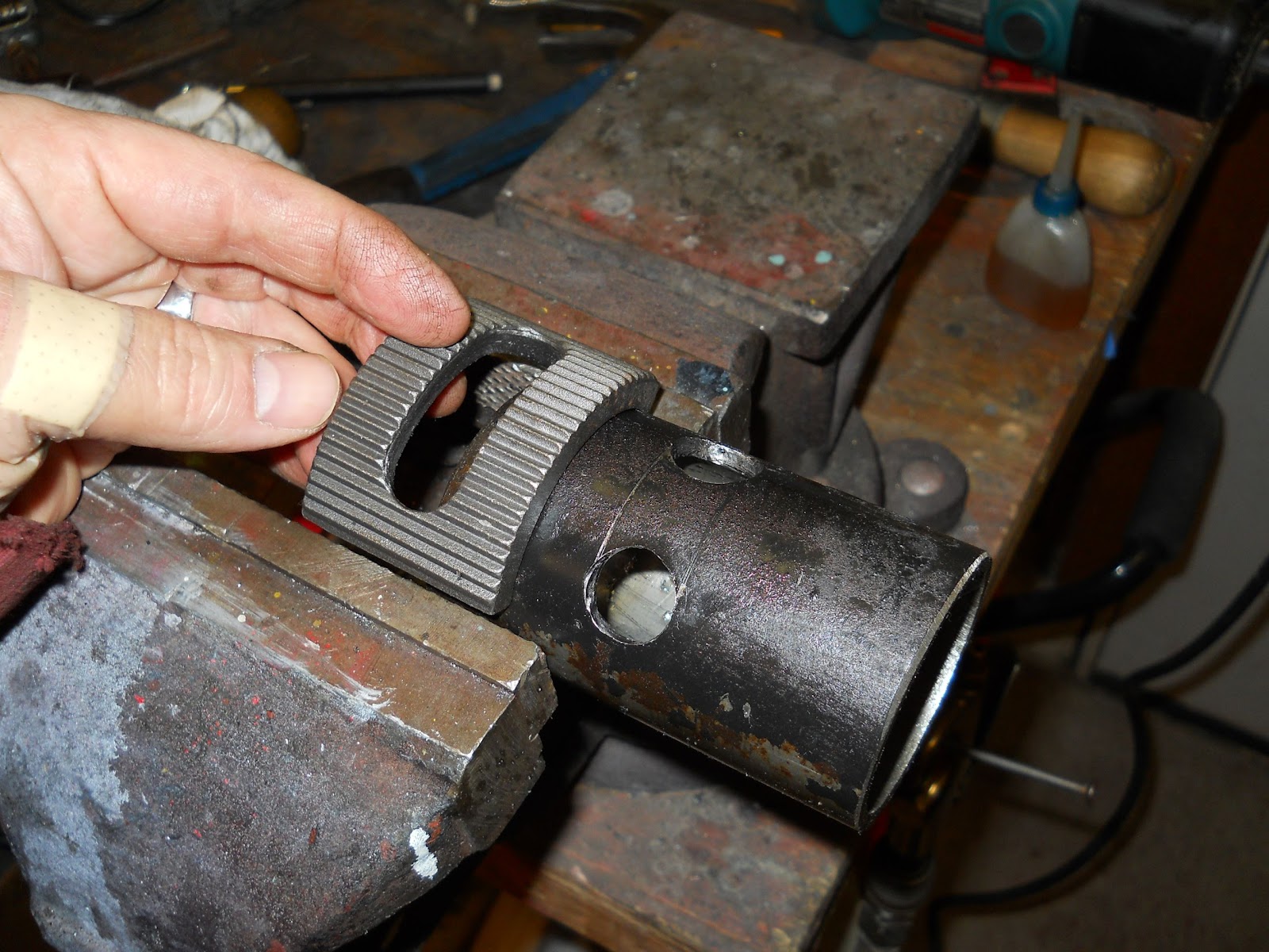 67 VW Beetle Project Adding beam adjusters