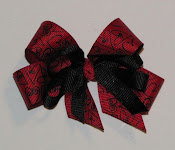 Red and Black Bow $6.00