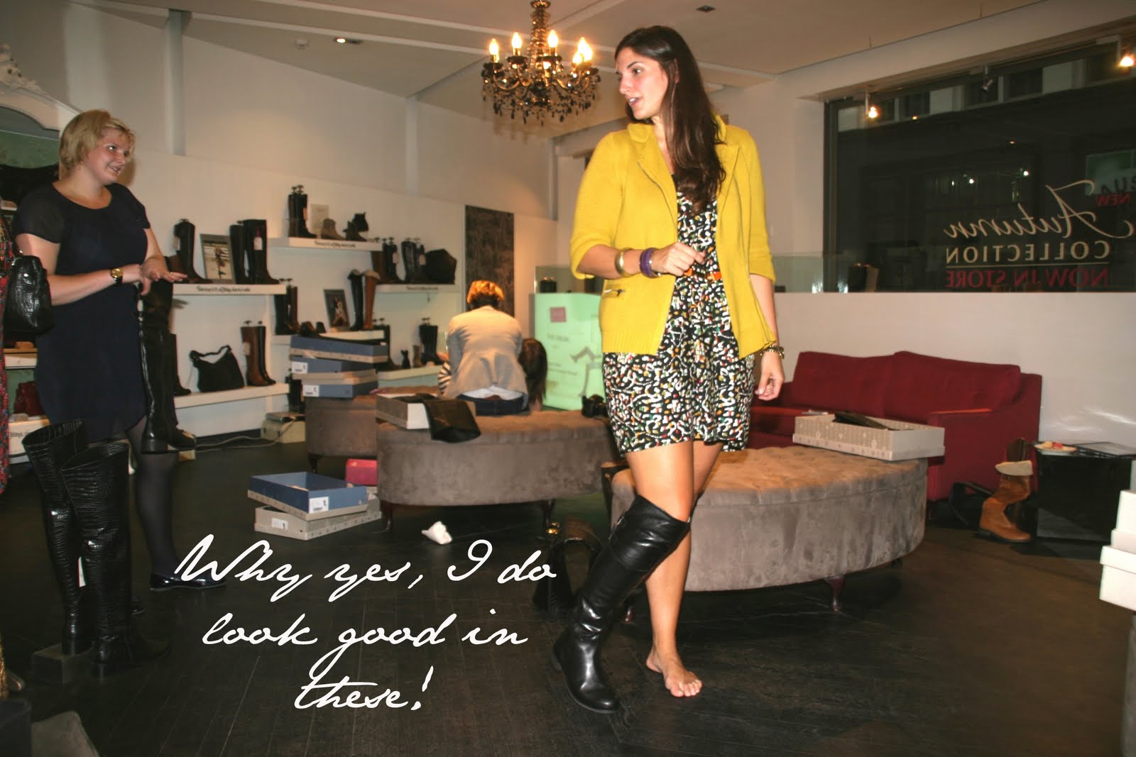 Duo Boots in store experience Emily Jane Johnston