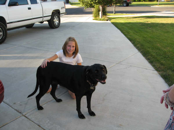 this is a picture of me with my dog