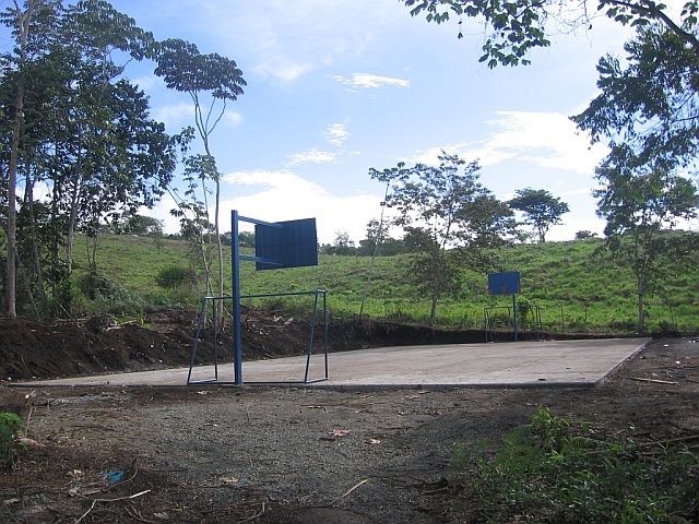 One of the Basketball Courts Built in Costa Rica