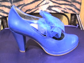 Zapato Tiffany piel azul nº 35