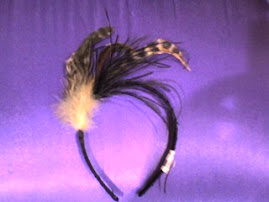 diadema con plumas efecto tocado pvp 15€